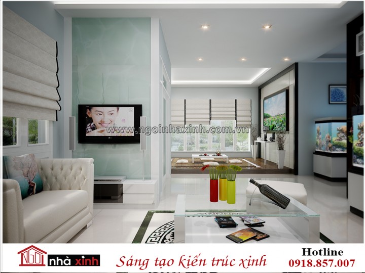 Mẫu nội thất phòng khách đẹp | Hiện Đại | Linh Sơn - Hà Tĩnh | NT. NNX 184