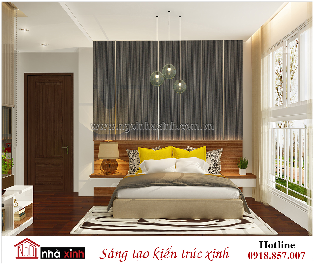 nội thất đẹp phòng ngủ master căn hộ Happy Valley ở Tân Phong quận 7 Tp HCM