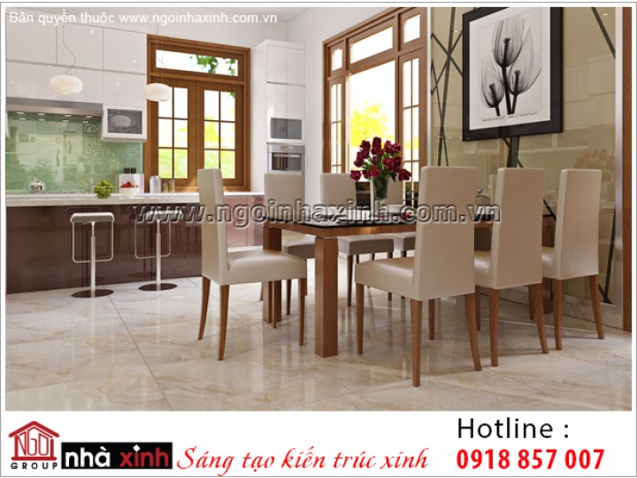 Mẫu nội thất phòng bếp & phòng ăn đẹp | Hiện Đại | Anh Quang Thạnh - Quận 12 | NT. NNX 181