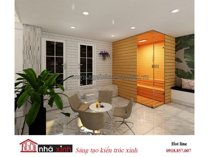 Mẫu thiết kế phòng Sauna đẹp | Hiện đại | Nhà anh Dũng Nghệ An