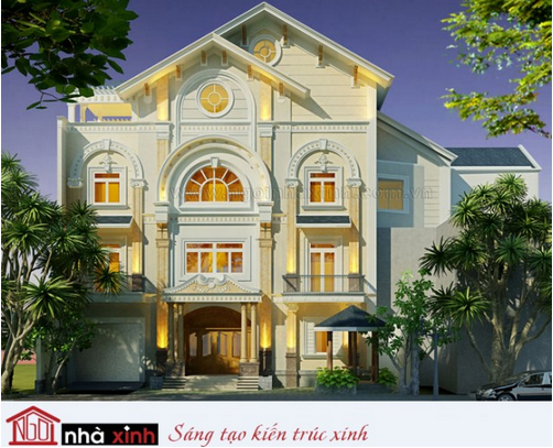 thiết kế biệt thự đẹp phong cách cổ điển anh Khanh do Nhà Xinh thiết kế, biệt thự đẹp, nhà xinh